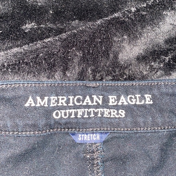 🌙American Eagle black ripped jean shorts! - Picture 3 of 8